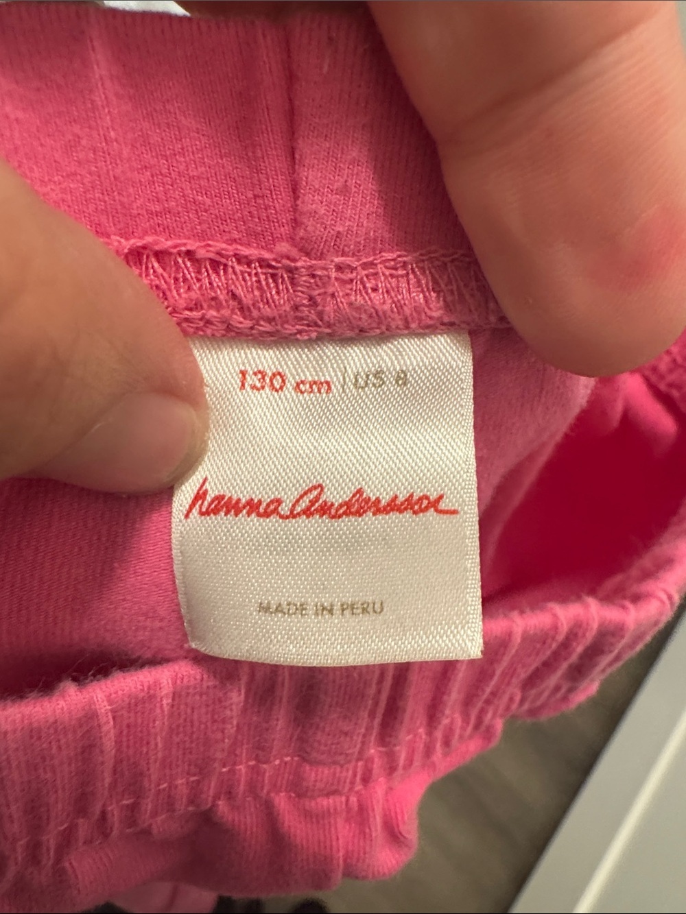 Hanna Andersson Bright Pink Elastic-Waist Knit Shorts. 8. - Picture 2 of 4